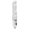 Белый волнообразный вибратор PURRFECT SILICONE DELUXE VIBE - 15 см. купить в секс шопе