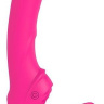 Розовый безремневой страпон с 9 режимами вибрации купить в секс шопе