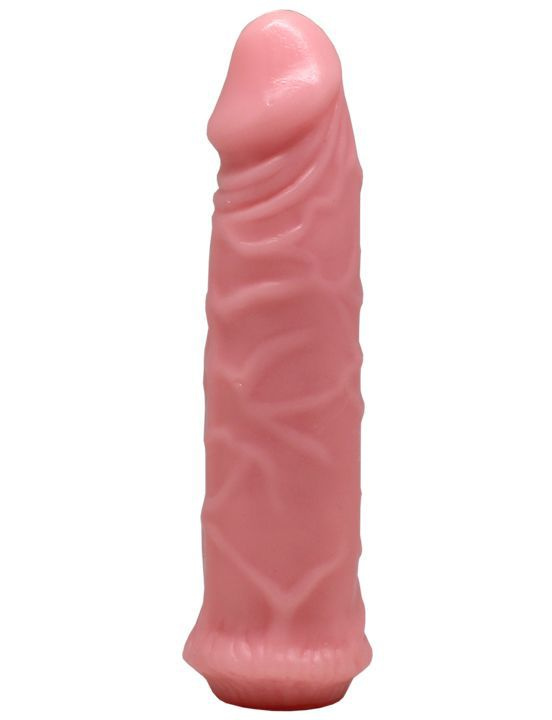 Телесный гелевый фаллоимитатор - 17 см. купить в секс шопе