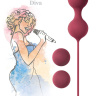 Набор бордовых вагинальных шариков Love Story Diva купить в секс шопе