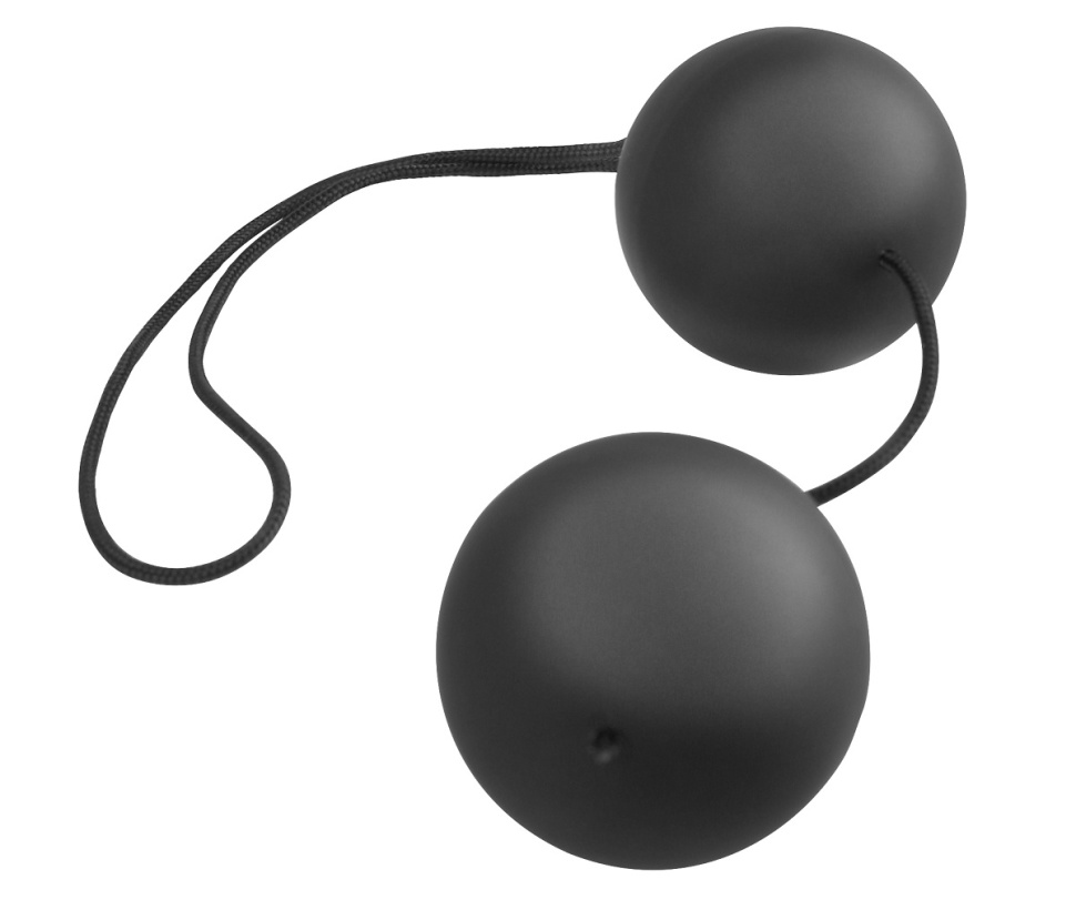 Чёрные анальные шарики Vibro Balls купить в секс шопе