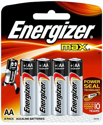 Батарейки Energizer MAX E91/AA 1,5V - 4 шт. купить в секс шопе