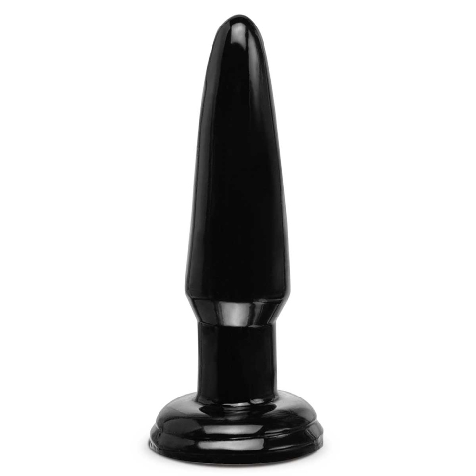 Черная малая анальная пробка Beginners Butt Plug - 10 см. купить в секс шопе