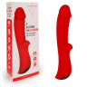 Красный вибромассажер 5  Silicone Wild Passion - 19,1 см. купить в секс шопе
