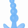 Голубая анальная пробка Bubbles Anal Plug - 11,5 см. купить в секс шопе