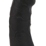 Чёрная вибровтулка-фаллос Erotic Loop Tuggers Hard Core - 11,4 см. купить в секс шопе