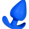 Синяя коническая пробочка из силикона - 11,5 см.  купить в секс шопе