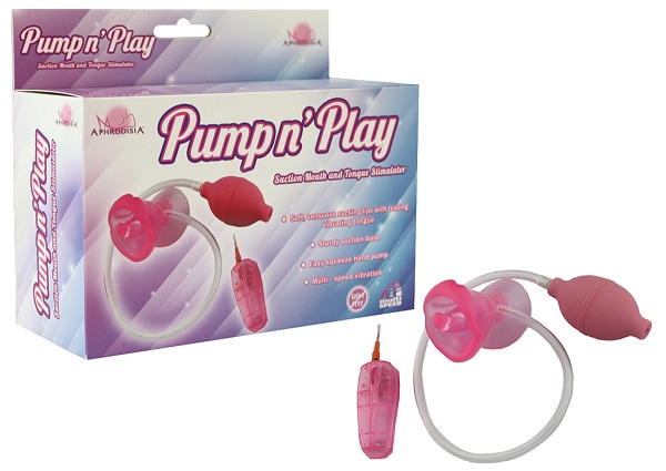 Розовая помпа с вибрацией Pumpn купить в секс шопе