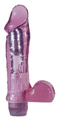 Гелевый вибратор розового цвета купить в секс шопе