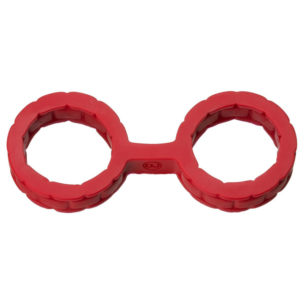 Красные силиконовые наручники Style Bondage Silicone Cuffs Small купить в секс шопе