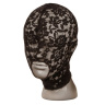 Черный кружевной шлем-маска Lace Hood купить в секс шопе
