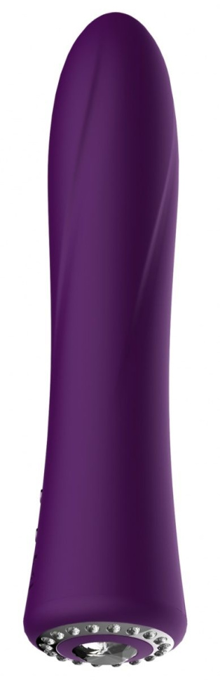 Фиолетовый классический вибромассажер Jewel - 19,5 см. купить в секс шопе