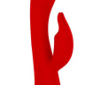 Красный вибромассажер-кролик 5  Silicone Bunny Love - 19,1 см. купить в секс шопе