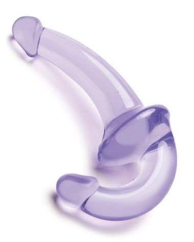 Фиолетовый безремневой страпон Strapless Strap-On купить в секс шопе