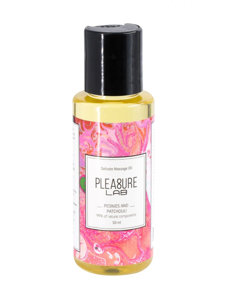 Массажное масло Pleasure Lab Delicate с ароматом пиона и пачули - 50 мл. купить в секс шопе