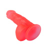 Розовый фаллоимитатор с мошонкой - 17,8 см. купить в секс шопе