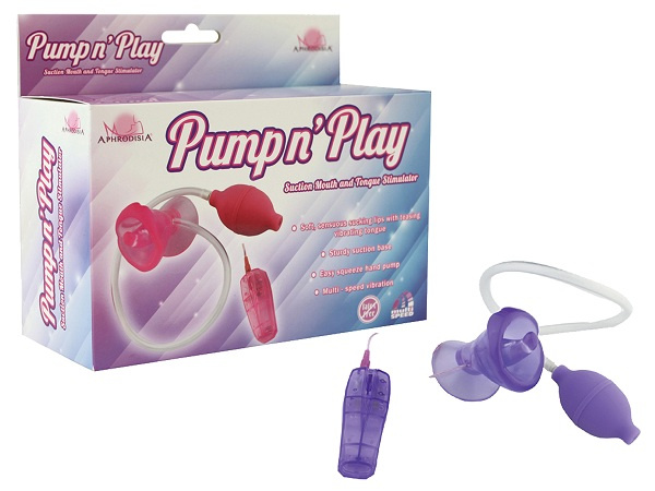 Фиолетовая помпа с вибрацией Pumpn купить в секс шопе