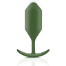 Пробка цвета хаки для ношения B-vibe Snug Plug 4 - 14 см. купить в секс шопе