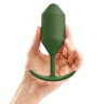 Пробка цвета хаки для ношения B-vibe Snug Plug 4 - 14 см. купить в секс шопе