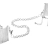 Серебристые наручники-браслеты Desir Metallique Handcuffs купить в секс шопе