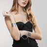 Серебристые наручники-браслеты Desir Metallique Handcuffs купить в секс шопе
