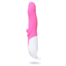 Розовый вибромассажер с функцией нагрева - 23,7 см. купить в секс шопе