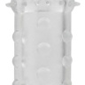 Прозрачная реалистичная насадка на пенис Extra Texture Sleeve - 16,2 см. купить в секс шопе