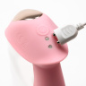 Розовый вибратор с вакуум-волновой стимуляцией и пультом ДУ купить в секс шопе