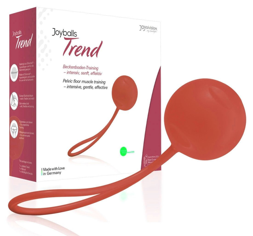 Красный вагинальный шарик Joyballs Trend Single купить в секс шопе