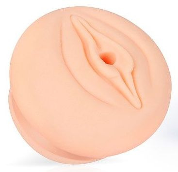Телесная насадка-вагина на помпу купить в секс шопе