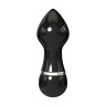 Чёрный алюминиевый вибратор BLACK SMALL - 7,5 см. купить в секс шопе