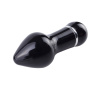 Чёрный алюминиевый вибратор BLACK SMALL - 7,5 см. купить в секс шопе