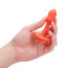 Оранжевая вибропробка для ношения B-vibe Snug Plug 1 - 10 см. купить в секс шопе