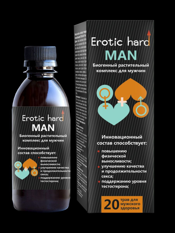 Мужской биогенный концентрат для усиления эрекции Erotic hard Man - 250 мл. купить в секс шопе