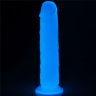 Прозрачный, светящийся в темноте фаллоимитатор Lumino Play Dildo - 21 см. купить в секс шопе