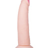 Фаллоимитатор на присоске ART-Style с загнутой головкой - 19,5 см. купить в секс шопе