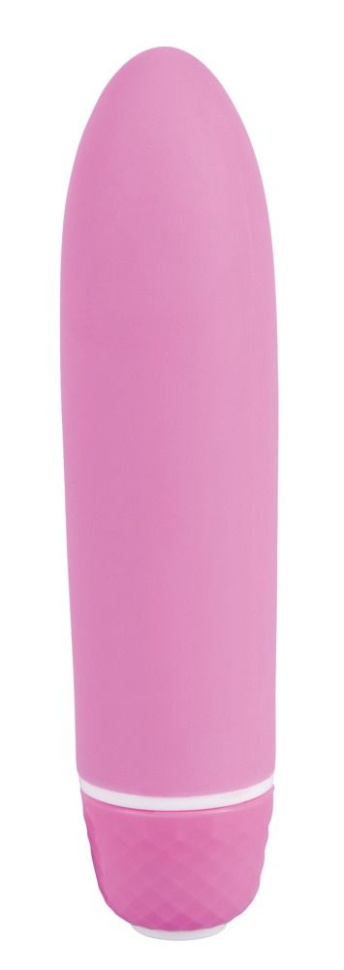 Розовый вибратор Smile Mini Comfy - 13 см. купить в секс шопе