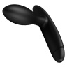 Черный анальный силиконовый стимулятор с функцией расширения Drake - 7,8 см. купить в секс шопе