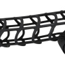 Чёрная закрытая насадка-сетка на пенис с вибрацией Black Velvet - 14 см. купить в секс шопе