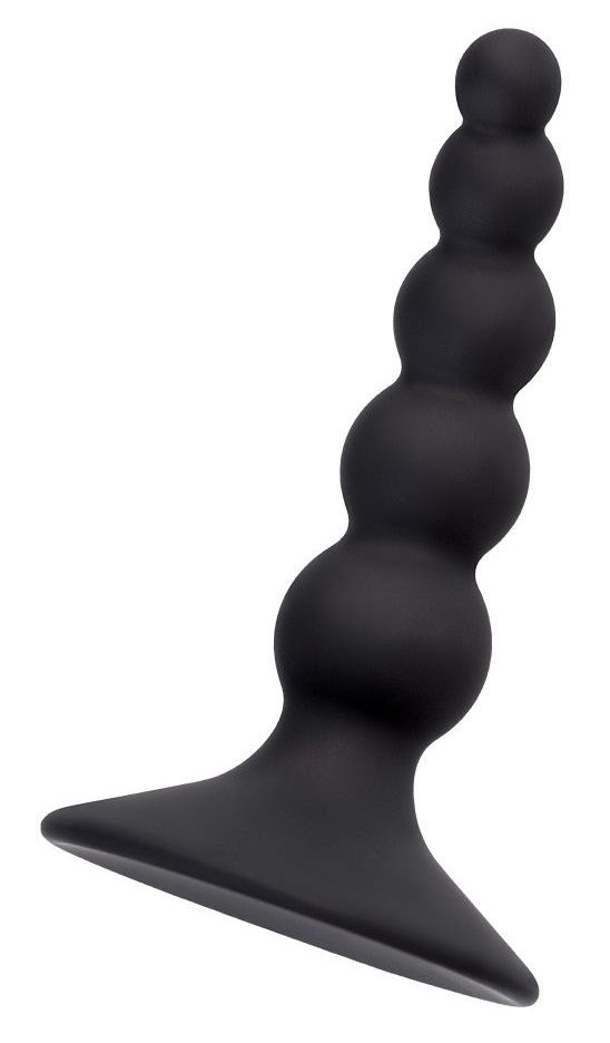 Черная анальная втулка Bootes - 10 см. купить в секс шопе
