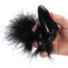Пробка с хвостиком Black Bunny - 11 см. купить в секс шопе