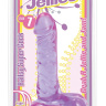 Фиолетовый гелевый фаллоимитатор - 18,5 см. купить в секс шопе