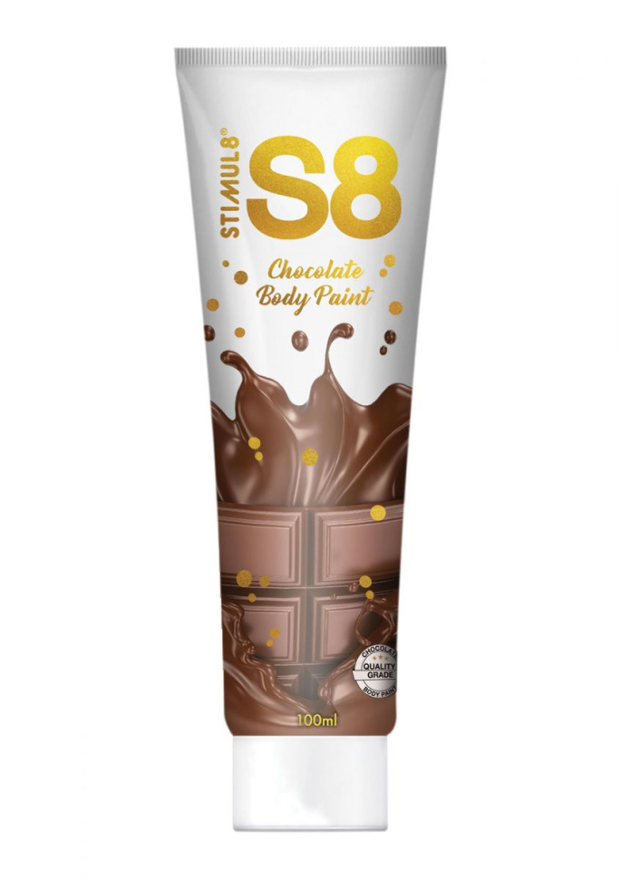 Краска для тела со вкусом шоколада Stimul 8 Bodypaint - 100 мл. купить в секс шопе