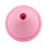 Розовый вакуум-волновой вибратор в форме капкейка купить в секс шопе