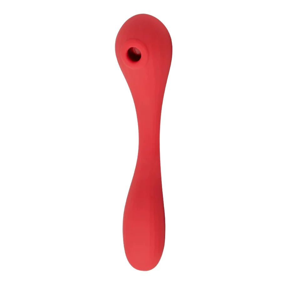 Красный вибратор Magic Motion Bobi с вакуумной стимуляцией купить в секс шопе
