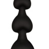 Черная силиконовая анальная елочка - 15 см. купить в секс шопе