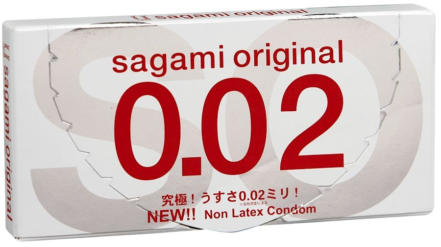 Ультратонкие презервативы Sagami Original - 2 шт. купить в секс шопе