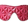 Розовая маска на глаза с геометрическим узором Pyramid Eye Mask купить в секс шопе