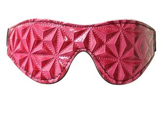 Розовая маска на глаза с геометрическим узором Pyramid Eye Mask купить в секс шопе