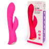 Ярко-розовый вибромассажер-кролик 5  Silicone Ripple Passion - 19,1 см. купить в секс шопе